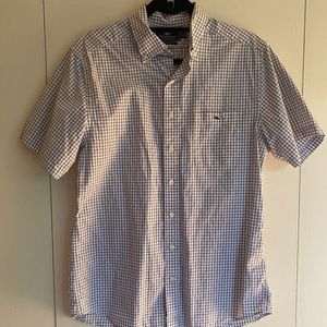 Vineyard vines🐳 plaid Short sleeve button down